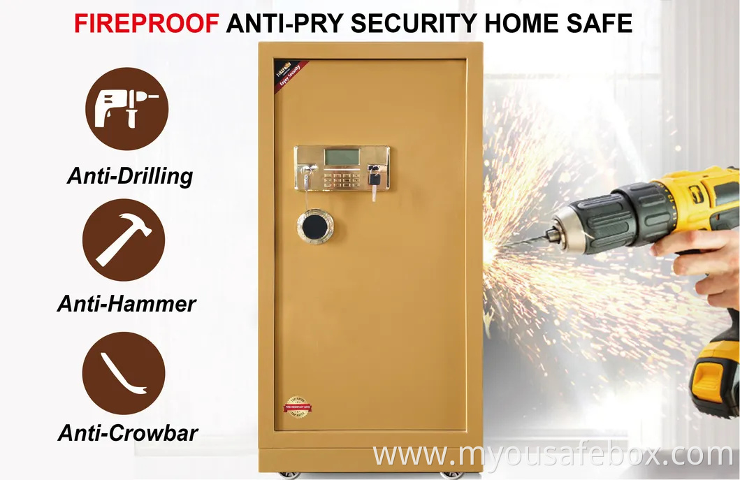 High Security Fire Safe Box Customized Fireproof Safes